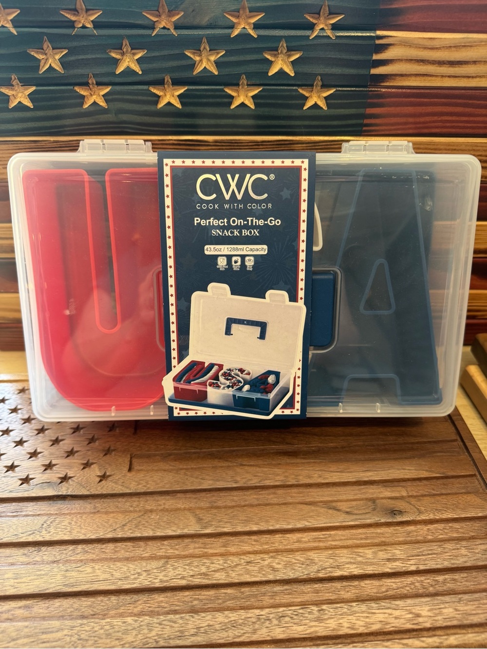 CWC USA ❤️🤍💙Perfect On-The-Go Snack Box - Red & Blue